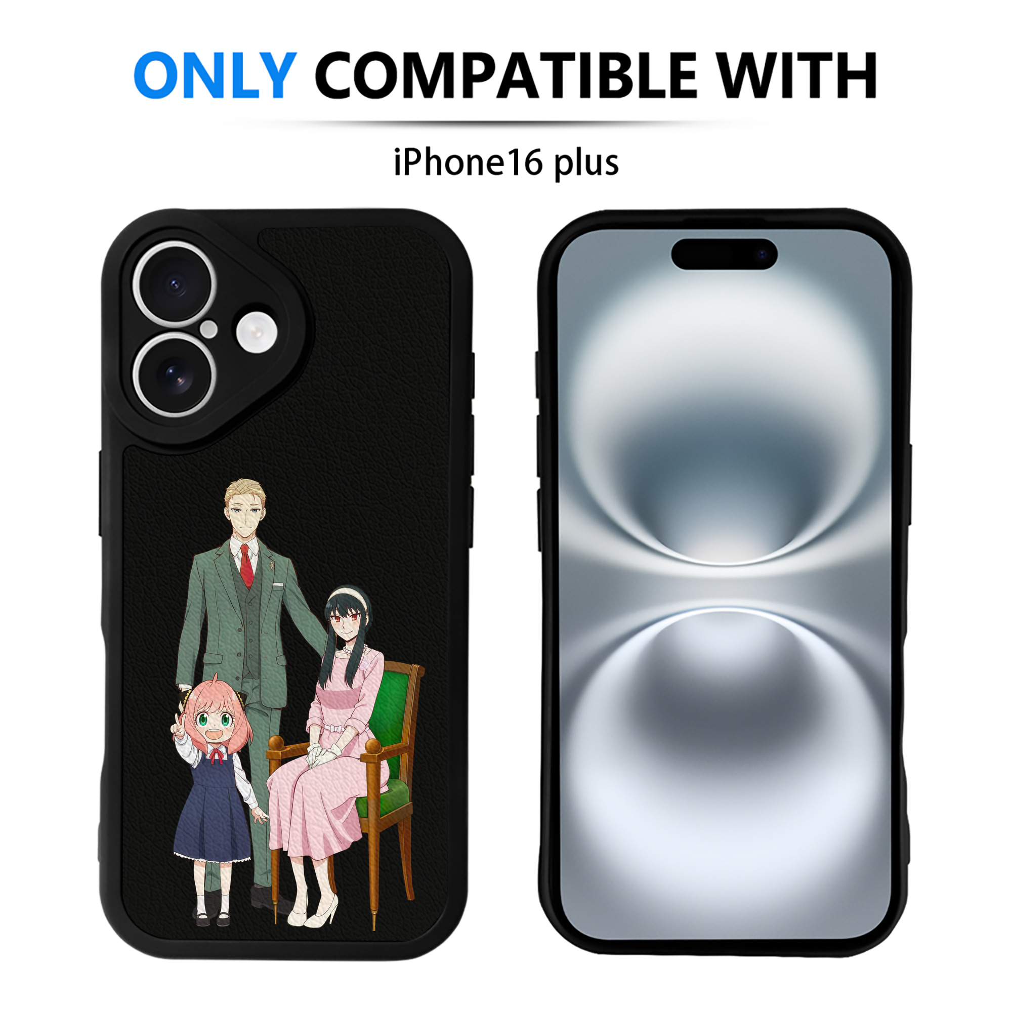 （画像用） SPY×FAMILY间谍家家酒 【iPhone 16シリーズ対応】シリコンスマホケース（レザー調） 材質：シリコン